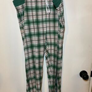 Little Sleepies Green Plaid Pajama Bottoms